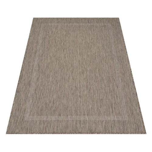 Dywan zewnętrzny Relax ramka brązowy 280 cm x 370 cm     - Nowoczesne fasony do salonu i pokoju
