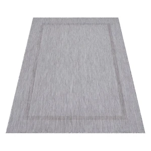 Dywan zewnętrzny Relax ramka srebrny 160 cm x 230 cm  
