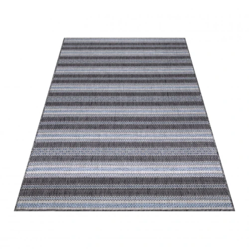 Dywan zewnętrzny Sunny paseczki antracyt 120 cm x 170 cm   - Nowoczesne fasony do salonu i pokoju