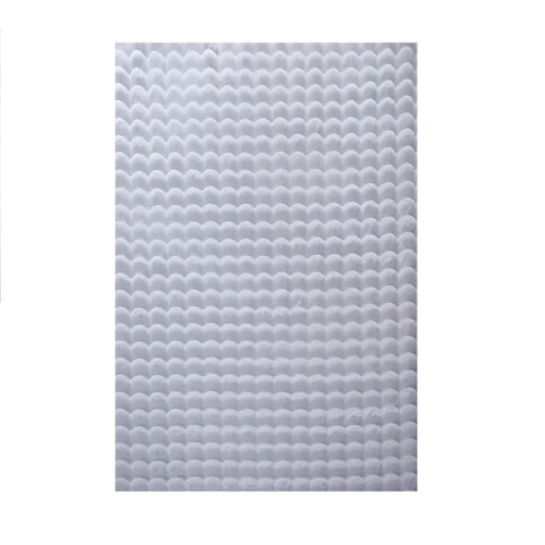Dywan pluszowy Ambiance  3D srebrny 160 cm x 230 cm  - Nowoczesne fasony do salonu i pokoju