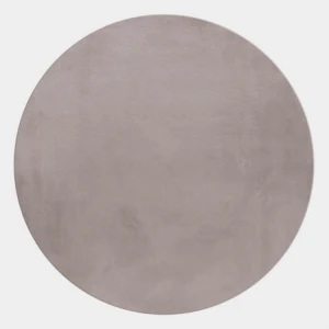 Dywan pluszowy Pouffy beżowy 120 cm x 120 cm    koło