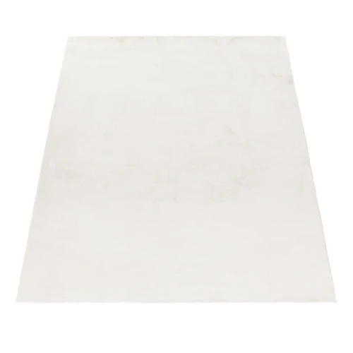 Dywan pluszowy Pouffy kremowy 140 cm x 200 cm - Nowoczesne fasony do salonu i pokoju
