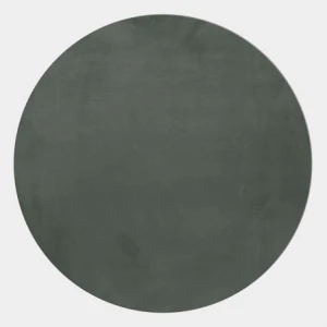 Dywan pluszowy Pouffy butelkowa zieleń 200 cm x 200 cm  koło  