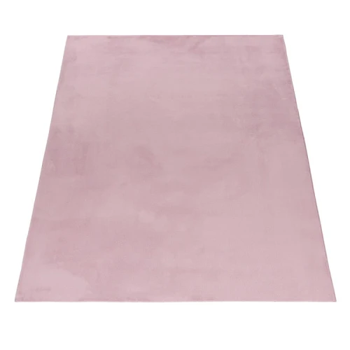 Dywan pluszowy Pouffy pudrowy róż 140 cm x 200 cm   - Nowoczesne fasony do salonu i pokoju
