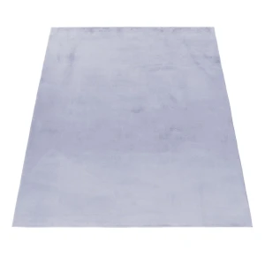 Dywan pluszowy Pouffy srebrny 200 cm x 290 cm    