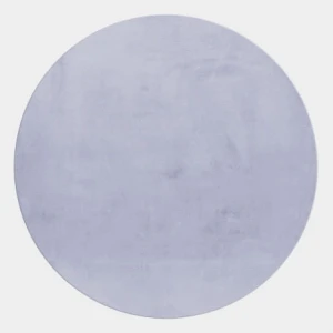 Dywan pluszowy Pouffy srebrny 200 cm x 200 cm  koło