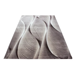 Dywan nowoczesny Parma wstęgi brązowy 140 cm x 200 cm 