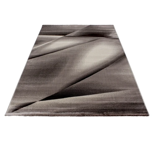 Dywan nowoczesny Miami brązowy 140 cm x 200 cm  - Nowoczesne fasony do salonu i pokoju