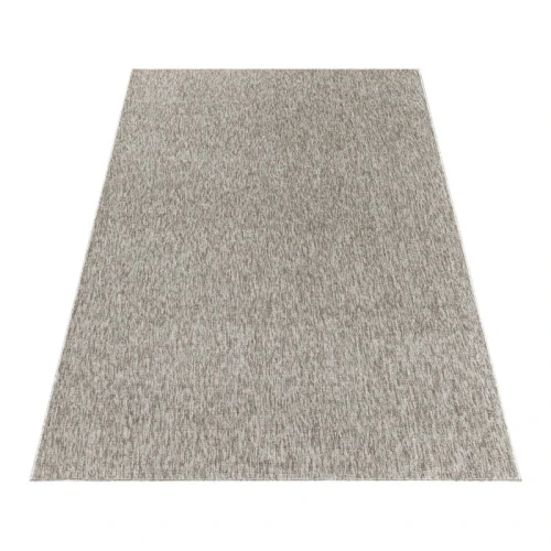 Dywan jednobarwny na filcu beżowy 60 cm x 100 cm - Nowoczesne fasony do salonu i pokoju