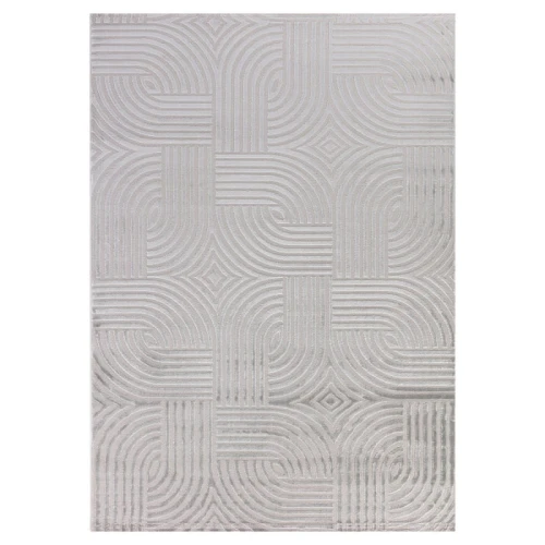 Dywan nowoczesny 3D Sahara Iluzja szary 280 cm x 370 cm - Nowoczesne fasony do salonu i pokoju