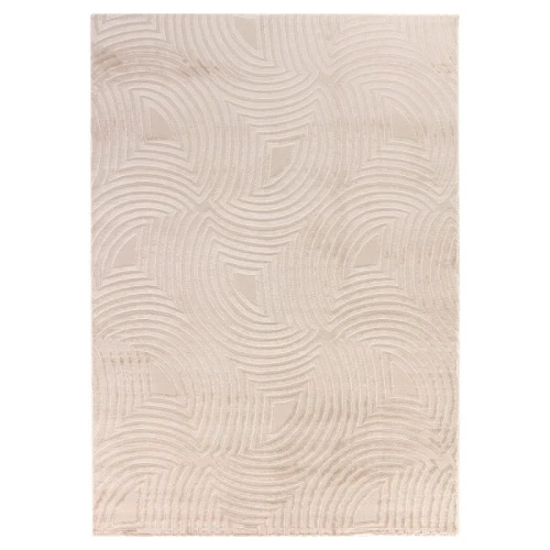 Dywan nowoczesny 3D Sahara Geometria beżowy 120 cm x 170 cm - Nowoczesne fasony do salonu i pokoju