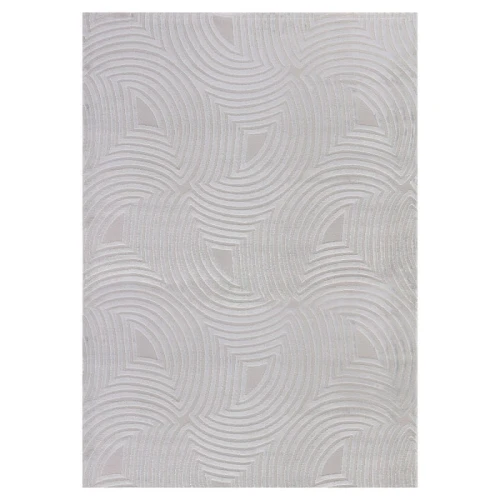 Dywan nowoczesny 3D Sahara Geometria szary 140 cm x 200 cm - Nowoczesne fasony do salonu i pokoju