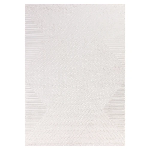 Dywan nowoczesny 3D Sahara wstęga kremowy 160 cm x 230 cm - Nowoczesne fasony do salonu i pokoju