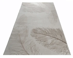 Dywan nowoczesny 3D Anett piórka beżowy 160 cm x 230 cm
