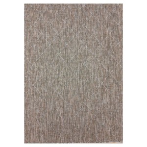 Dywan zewnętrzny Zagora Romby beżowy 140 cm x 200 cm  