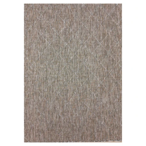 Dywan zewnętrzny Zagora Romby beżowy 240 cm x 340 cm  - Nowoczesne fasony do salonu i pokoju