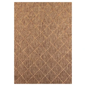 Dywan zewnętrzny Zagora Romby ceglany 120 cm x 170 cm 