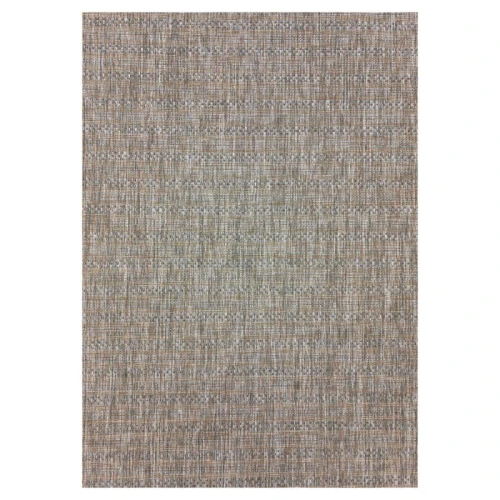 Dywan zewnętrzny Zagora paseczki bezowy 140 cm x 200 cm - Nowoczesne fasony do salonu i pokoju