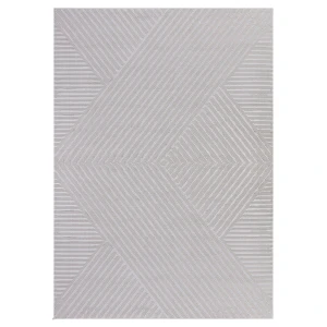 Dywan nowoczesny 3D Sahara wstęga szary 80 cm x 150 cm