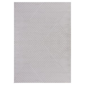 Dywan nowoczesny 3D Sahara wstęga szary 140 cm x 200 cm 