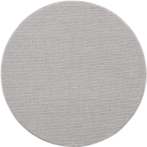 Dywan jednolity Lomm srebrny 120 cm x 120 cm koło