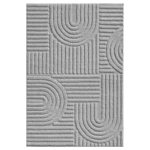 Dywan nowoczesny Art 3D szary 160 cm x 230 cm 
