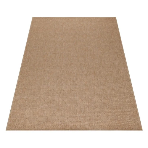 Dywan uniwersalny Dhaka Romby beżowy 80 cm x 150 cm - Nowoczesne fasony do salonu i pokoju