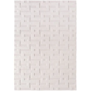 Dywan zewnętrzny Doha 3D kremowy ornament 80 cm x 150 cm