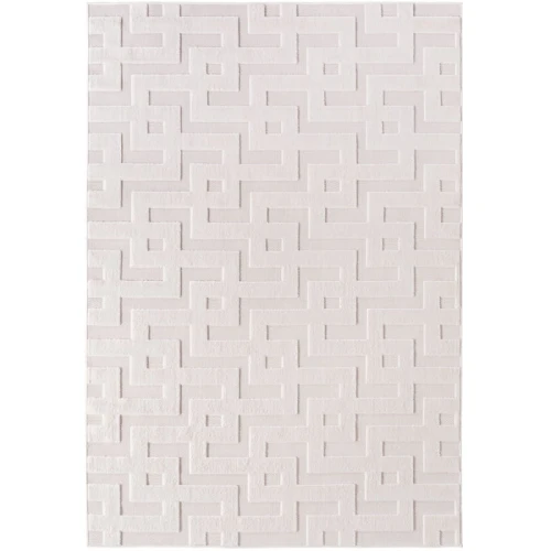 Dywan zewnętrzny Doha 3D kremowy ornament 280 cm x 370 cm - Nowoczesne fasony do salonu i pokoju