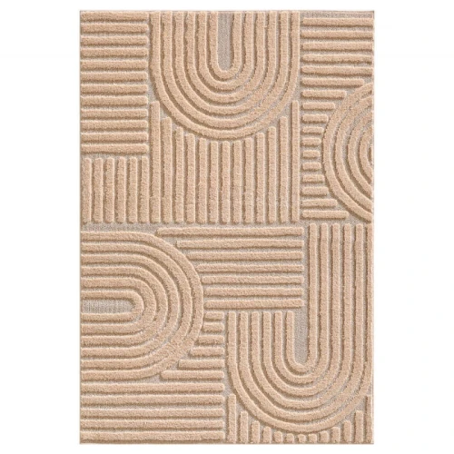 Dywan nowoczesny Art 3D różowy 140 cm x 200 cm - Nowoczesne fasony do salonu i pokoju