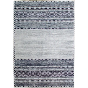 Dywan bawełniany Pescara  szaro-czarny 120 cm x 170 cm 