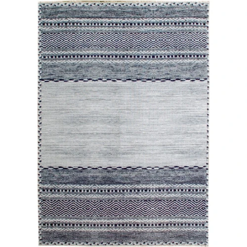 Dywan bawełniany Pescara  szaro-czarny 120 cm x 170 cm  - Nowoczesne fasony do salonu i pokoju