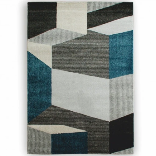 Dywan nowoczesny Lara Iluzja wielokolorowy 160 cm x 230 cm   - Nowoczesne fasony do salonu i pokoju