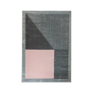 Dywan nowoczesny Lara szaro-różowy 120 cm x 170 cm