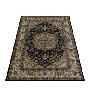 Dywan klasyczny Kashmir Ornament czarno-beżowy 160 cm x 230 cm 