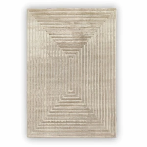 Dywan nowoczesny 3D Lily Geometria beżowy 80 cm x 150 cm