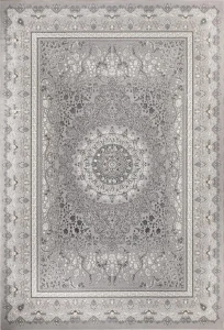 Dywan klasyczny Beyond Rozeta szary 80 cm x 150 cm