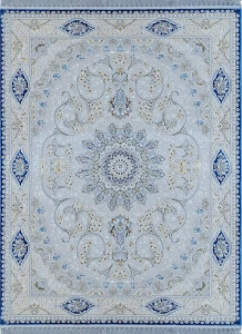 Dywan klasyczny Milan szaro-niebieski 160 cm x 220 cm