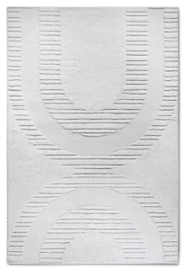 Dywan nowoczesny Gallery 3D  Geometryczny kremowy 80 cm x 120 cm  