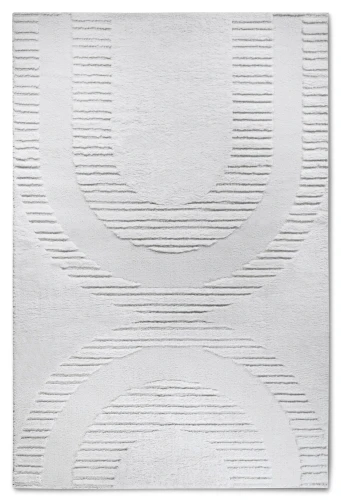 Dywan nowoczesny Gallery 3D  Geometryczny kremowy 200 cm x 280 cm  - Nowoczesne fasony do salonu i pokoju
