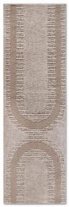 Dywan nowoczesny Gallery 3D  Geometryczny beżowy 80 cm x 240 cm 