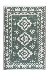 Dywan zewnętrzny dwustronny Gemini kremowo-zielony 80 cm x 150 cm