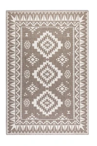 Dywan zewnętrzny dwustronny Gemini kremowo-brązowy 80 cm x 150 cm 