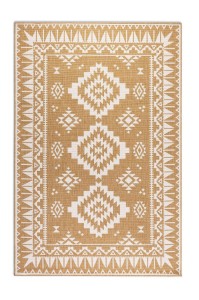 Dywan zewnętrzny dwustronny Gemini kremowo-złoty 200 cm x 290 cm