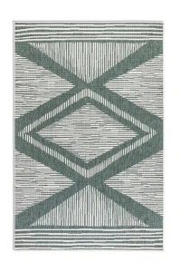 Dywan zewnętrzny dwustronny Gemini zielono-kremowy 160 cm x 230 cm