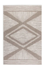Dywan zewnętrzny dwustronny Gemini brązowo-kremowy 160 cm x 230 cm 