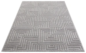 Dywan nowoczesny New York Geometria 3D szary 160 cm x 230 cm 