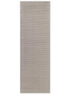 Dywan nowoczesny Perles paseczki szaro-kremowe 80 cm x 240 cm