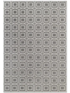 Dywan nowoczesny Perles romby szaro-kremowe 120 cm x 170 cm  
