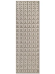 Dywan nowoczesny Perles romby beżowo-kremowe 80 cm x 240 cm  